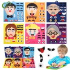 DIY игрушки эмоции смена наклейки головоломки игрушки творческие выражения лица детская развивающая игрушка для детей обучающий смешной набор YJN