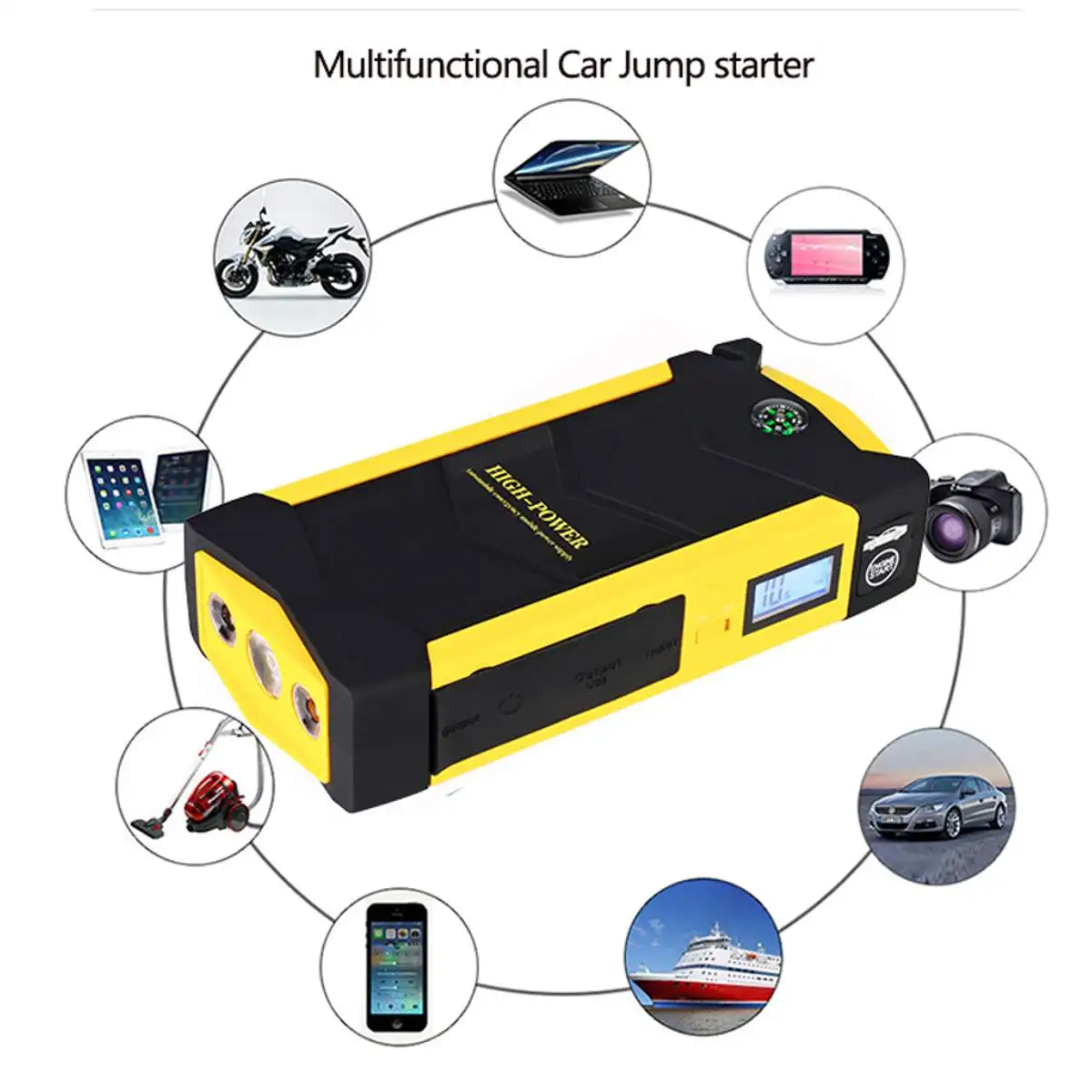12V 600A USB 82800 мАч высокой Ёмкость автомобиль скачок стартер светодиодный светильник Mutifuction Портативный автомобиля Батарея усилитель Зарядное устройство Мощность банка