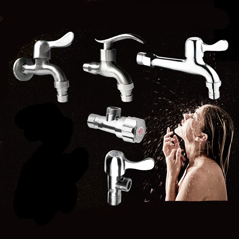 

Classic Zinc Alloy Washing Machine Water Tap Bathroom Faucet In-wall Kitchen Water Bibcock Garden Faucets Hardware Accessories