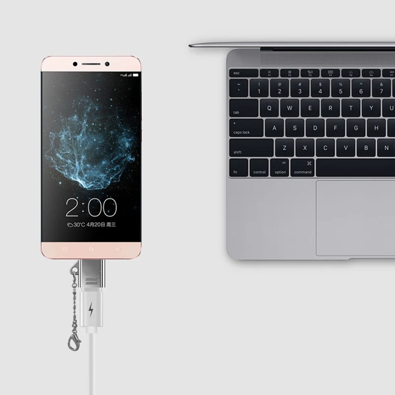 2019 Hot Type C Adapter Micro USB to USB-C Converter with Keychain for Samsung HTC MacBook For DOY | Мобильные телефоны и
