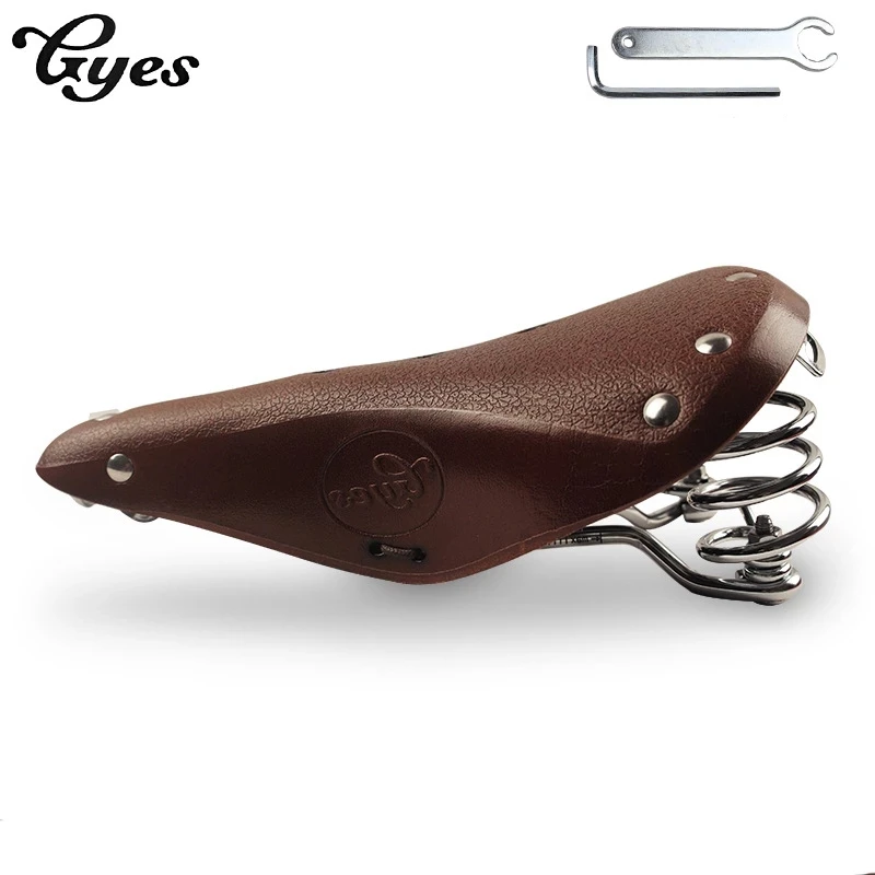 Седло Gyes GS16 из натуральной коровьей кожи кожаное седло для велосипеда