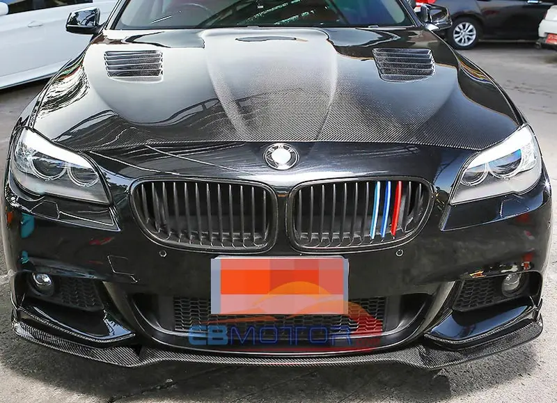E Тип Реальные углеродного волокна передний спойлер для BMW F10 F11 5 SERIES 528i 535i 550i