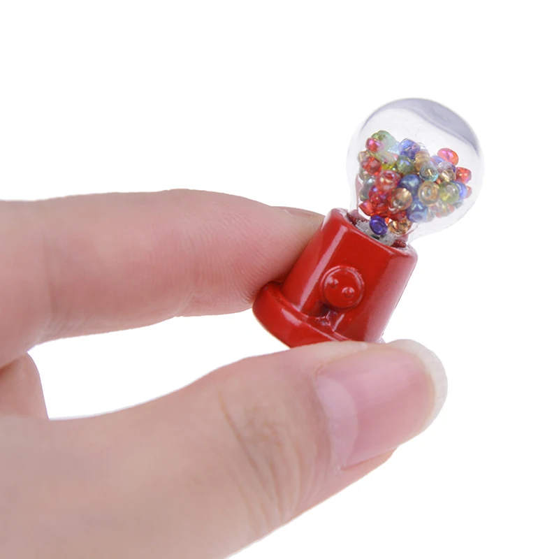 

1:12 Scale Dollhouse Miniature Candy Machine Doll House Decor Accessories Pretend Play Furniture Toy Child Gift Classic Toys