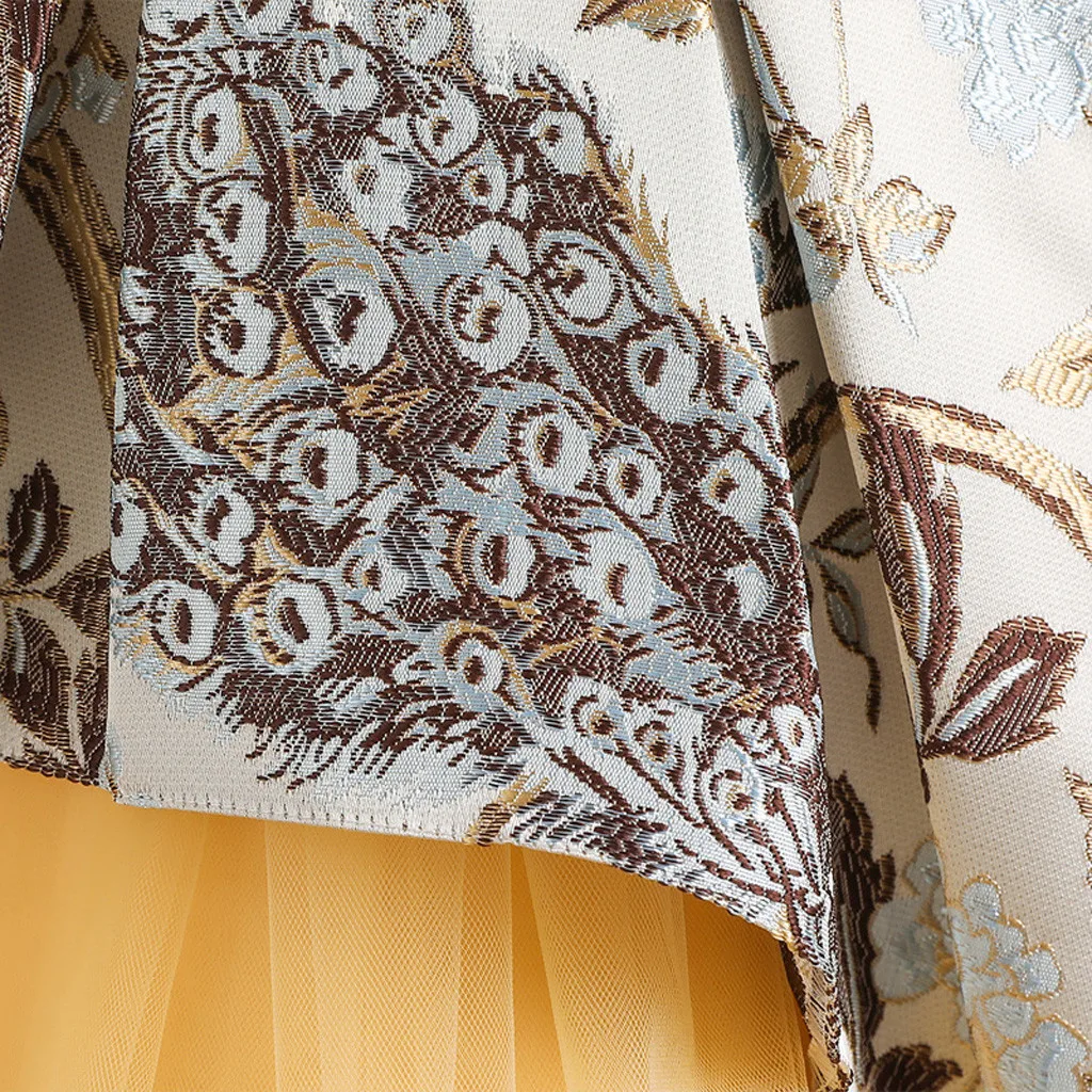 Детское платье-пачка с цветочным рисунком Платье принцессы для дня рождения