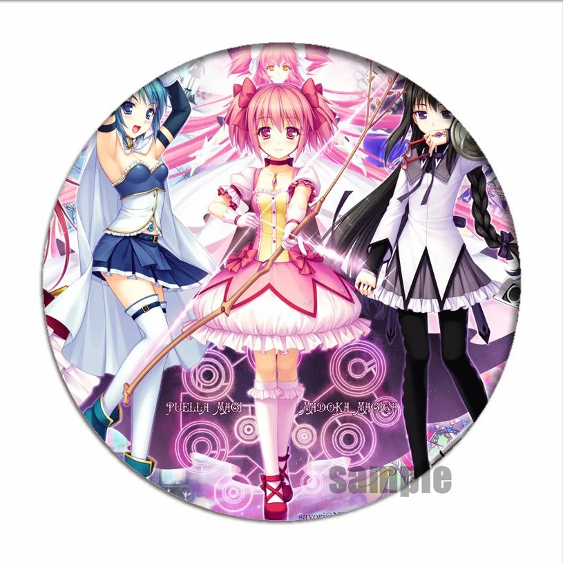 Коллекция значков для косплея Puella Magi Madoka Magica: Брошь Канаме, Иконка Акеми Хомура, Брошь-значок для рюкзаков и одежды.