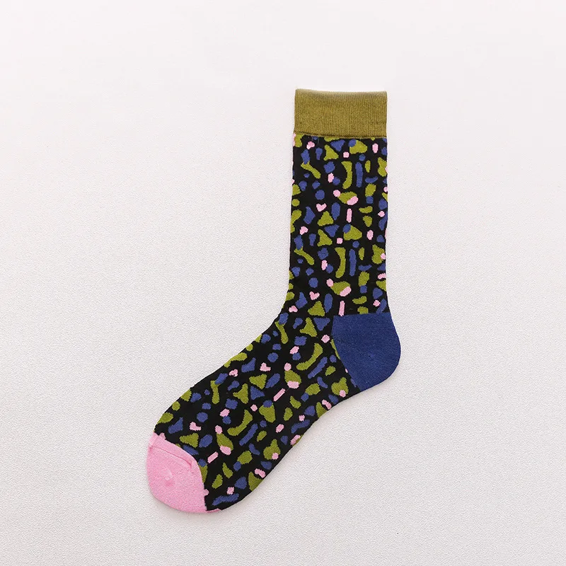 Скейтборд Chaussette Homme, Модные цветные женские носки с язычком, в европейском и американском стиле, в стиле хип-хоп, забавные носки Meias, Size36-42 - Цвет: 2