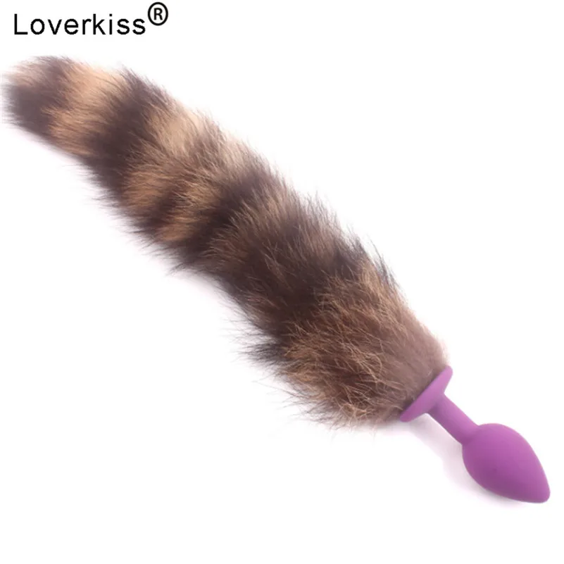 Loverkiss сексуальный лисий хвост забавная Романтика силиконовая Анальная пробка