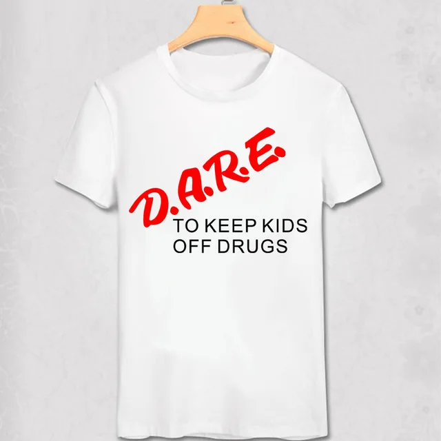 Dare To Keep Kids Off Drugs футболка стойкая к лекарствами милитари брендовая хлопковая