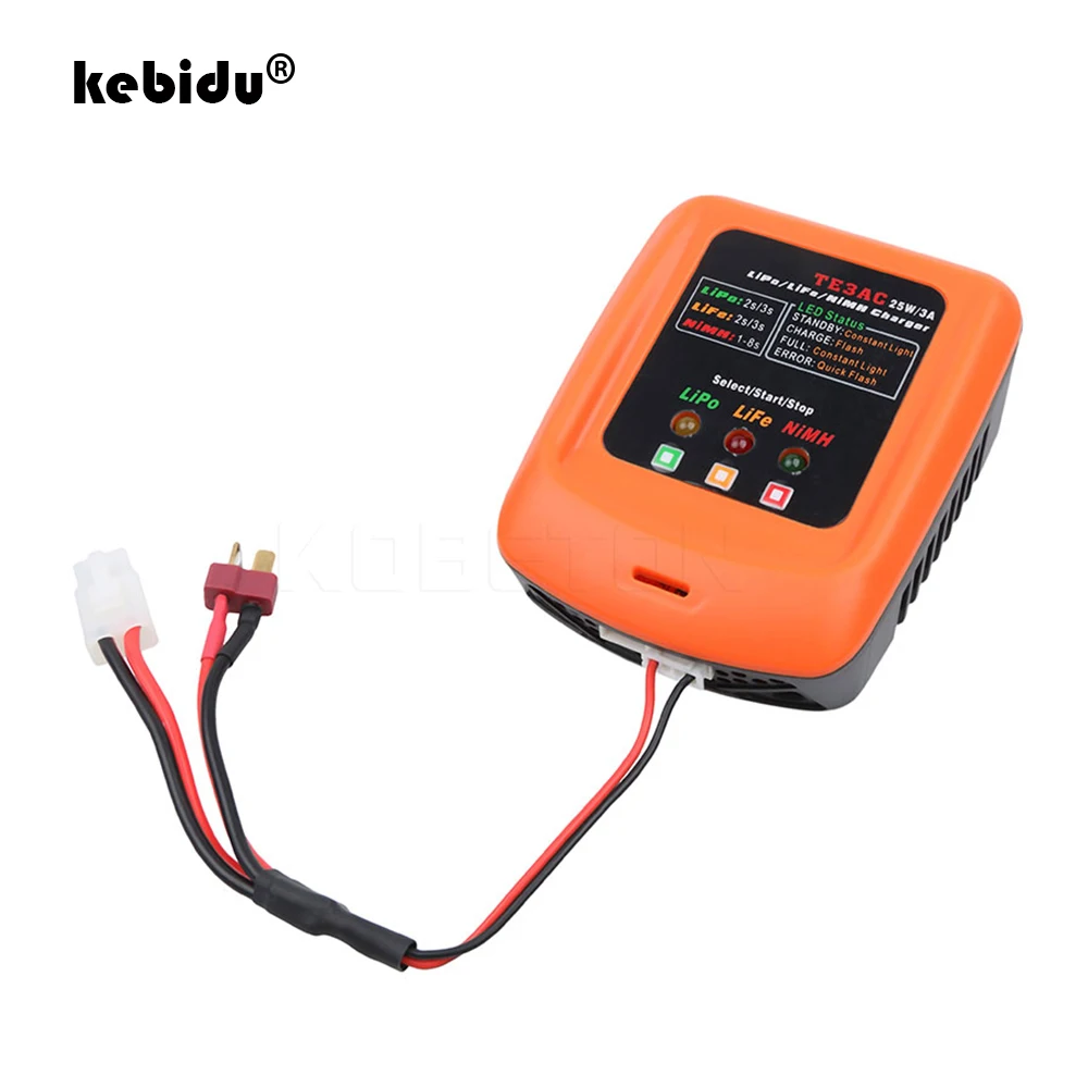 Kebidu высокопроизводительное TE3AC 25 Вт/3A профессиональное балансирующее зарядное