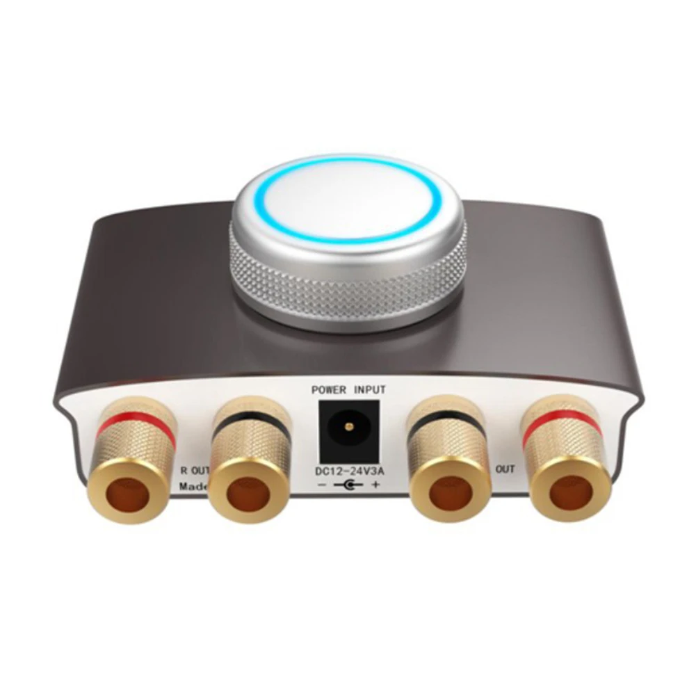 

TPA3116 Power Aluminum Alloy HIFI Low Noise USB Input V4.2 Universal Digital Mini Stereo LED Indicator Audio Amplifier