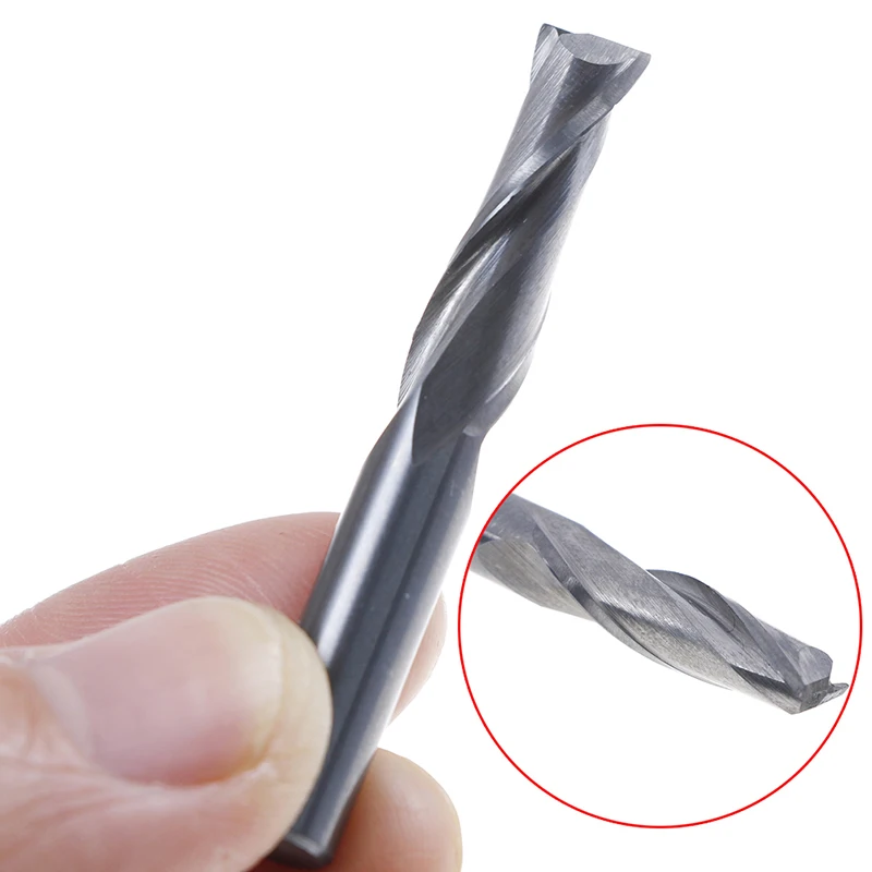 

1PC 6x22mm Double Flute Spiral Cutter Cnc Router Bits Drill For Wood Acrylic Pvc And Other Materials