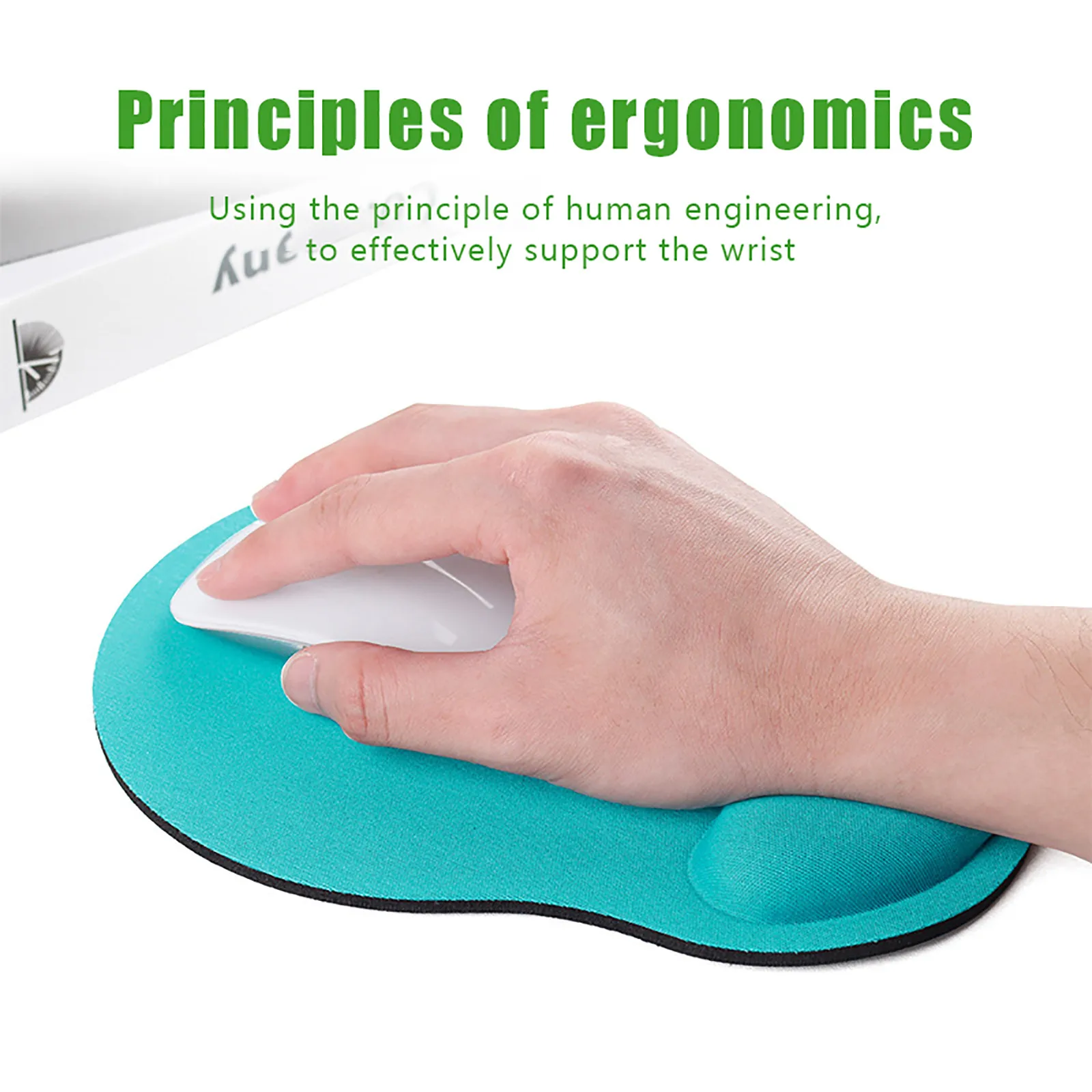 Коврик для мыши с гелевым креплением на запястье Эргономичный игровой