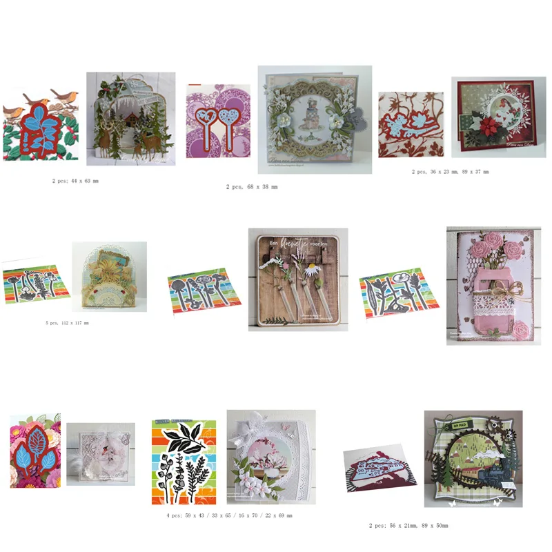 

Металлические украшения, альбом для записей, декоративные карты, карты для бумаги, Рождество 2021