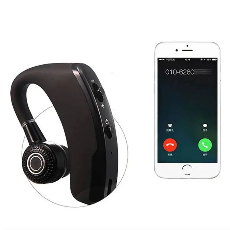 V9 Висячие Наушники беспроводные для автомобиля бизнес наушники стерео мини Bluetooth