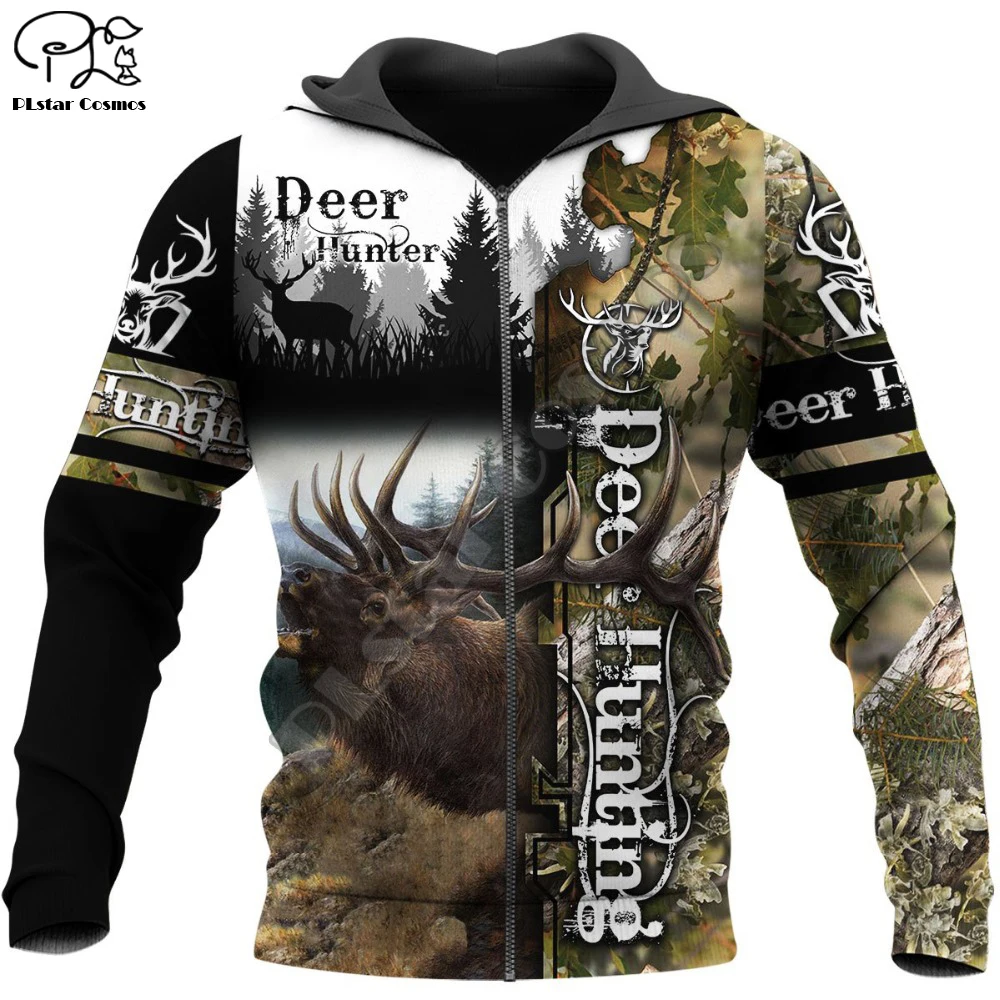 

PLstar Cosmos 3DPrint Hunter hunting Camo Deer Moose Unisex Harajuku Streetwear Man and Woman Funny Hoodies/Sweatshirt/Jacket/a2