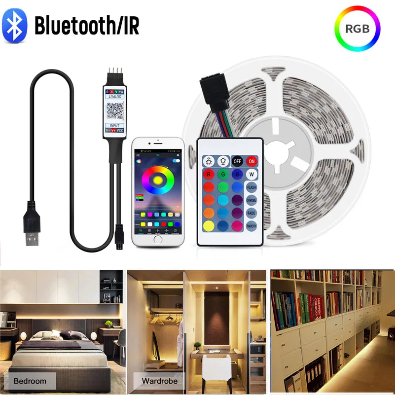 RGB-подсветильник ка светодиодная с USB 1/2/3 м | Лампы и освещение