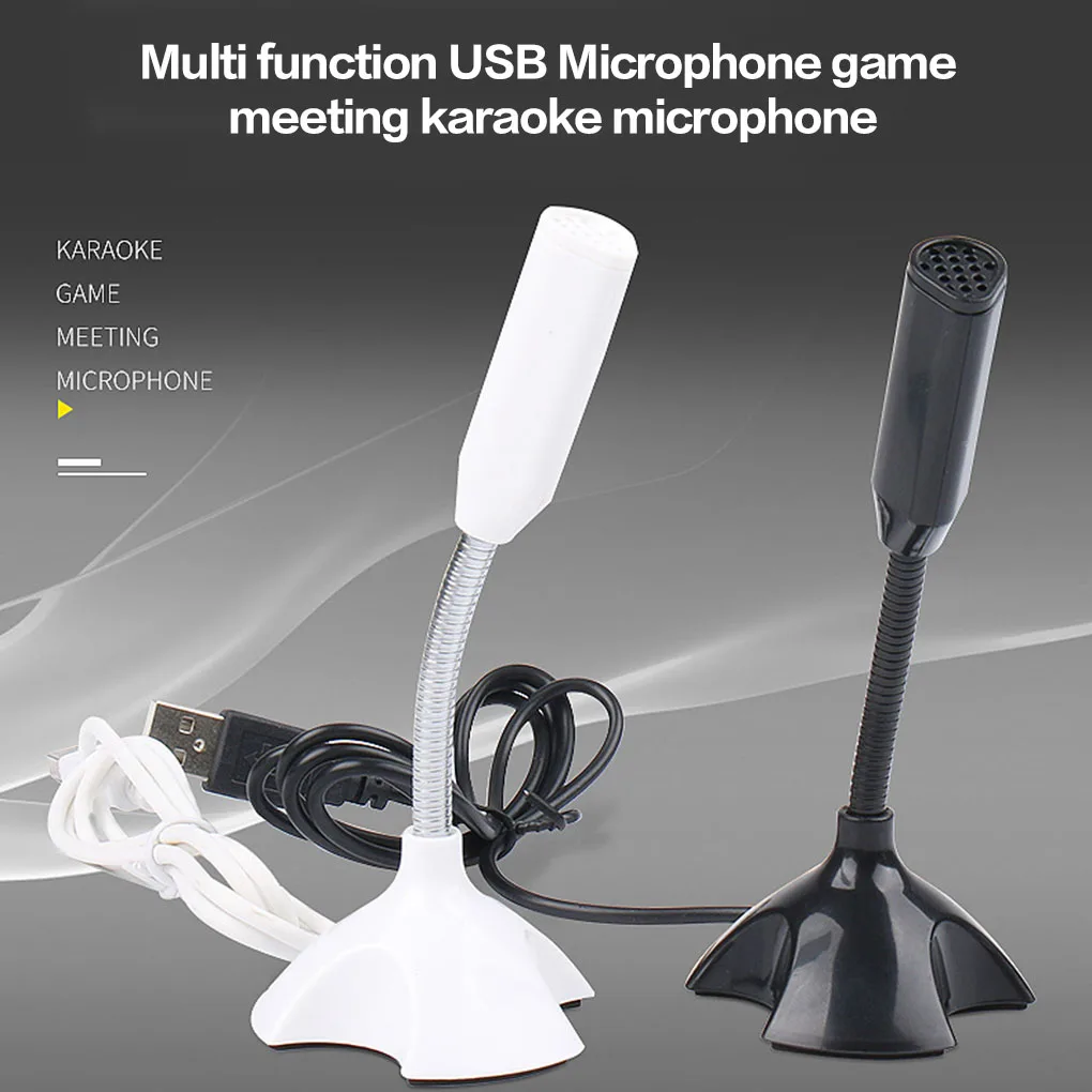 Регулируемый USB-микрофон для ноутбука студийный мини-микрофон речи с подставкой