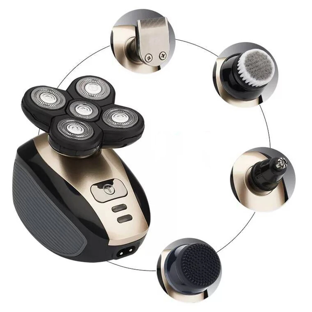 5 в 1 перезаряжаемая электробритва пять плавающих головок бритв машинка для