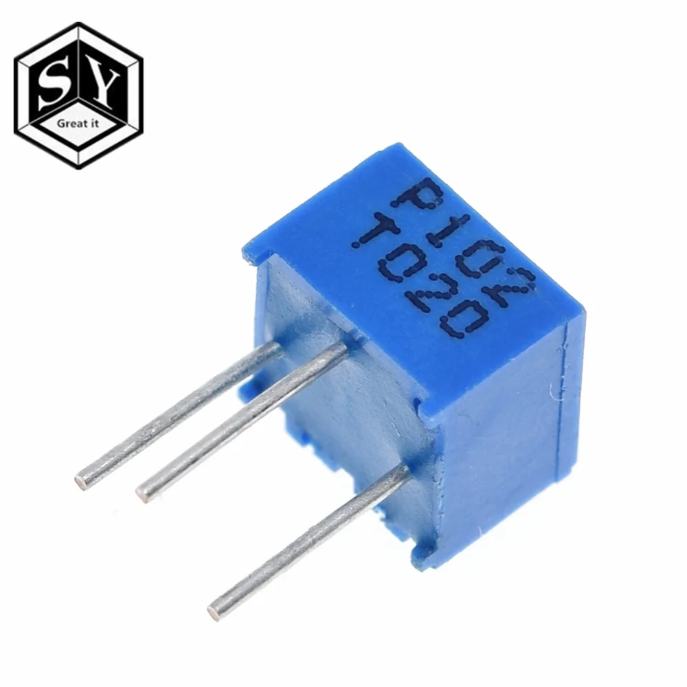 10 шт. 3362P 101 201 501 102 202 502 103 203 503 104 204 504 105 Trimpo подстроечный потенциометр 3362 500R 1K 2K 5K 10K