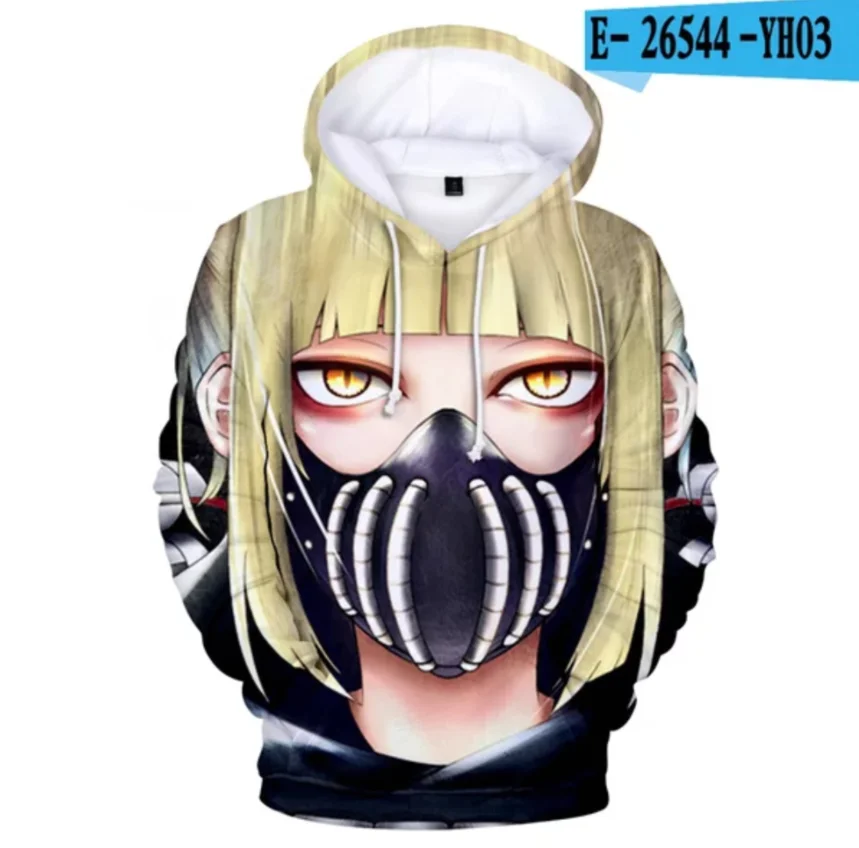 

New Anime Midoriya Izuku Hoodie Unisex Harajuku Sweatshirt Oversize Casual 3D Pullovers Cartoon Tops My Hero Academia Print Coat
