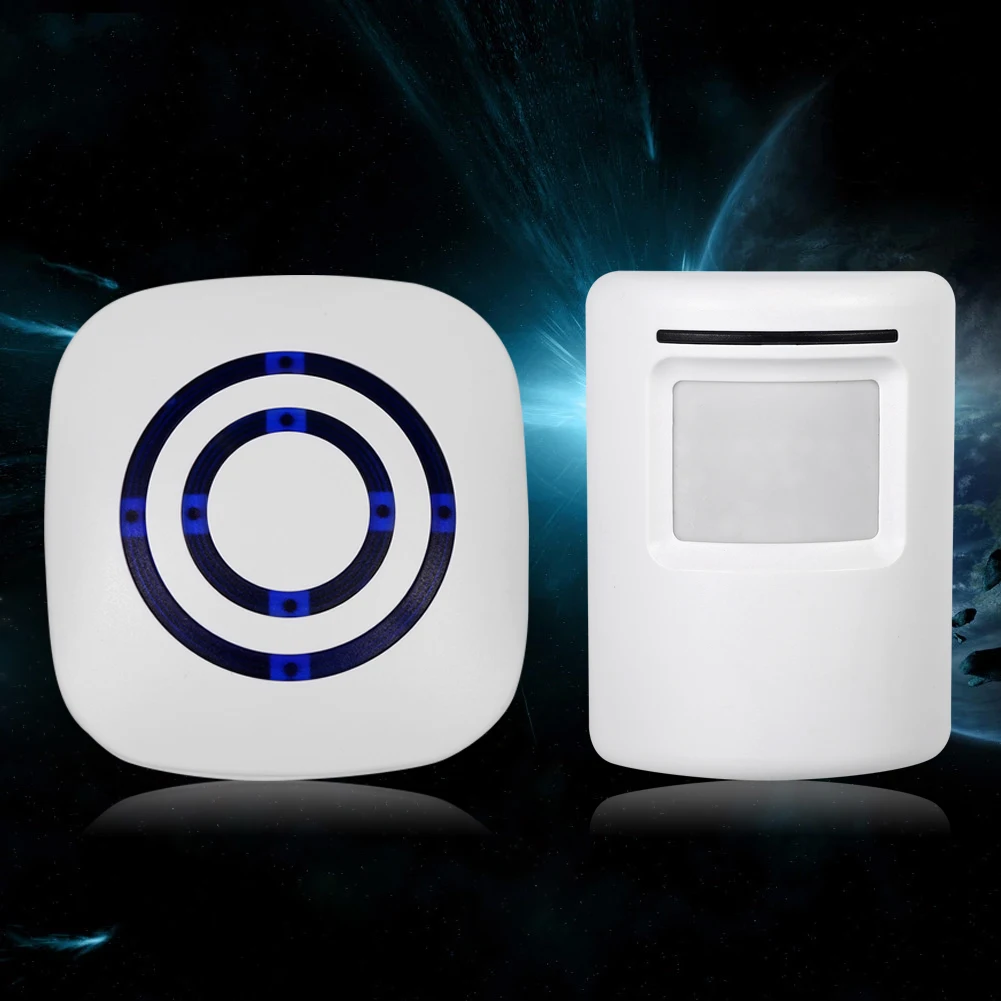 Driveway Patrol Garage Motion Sensor Wireless Alert Secure System Alarm Doorbell EU Plug | Обустройство дома