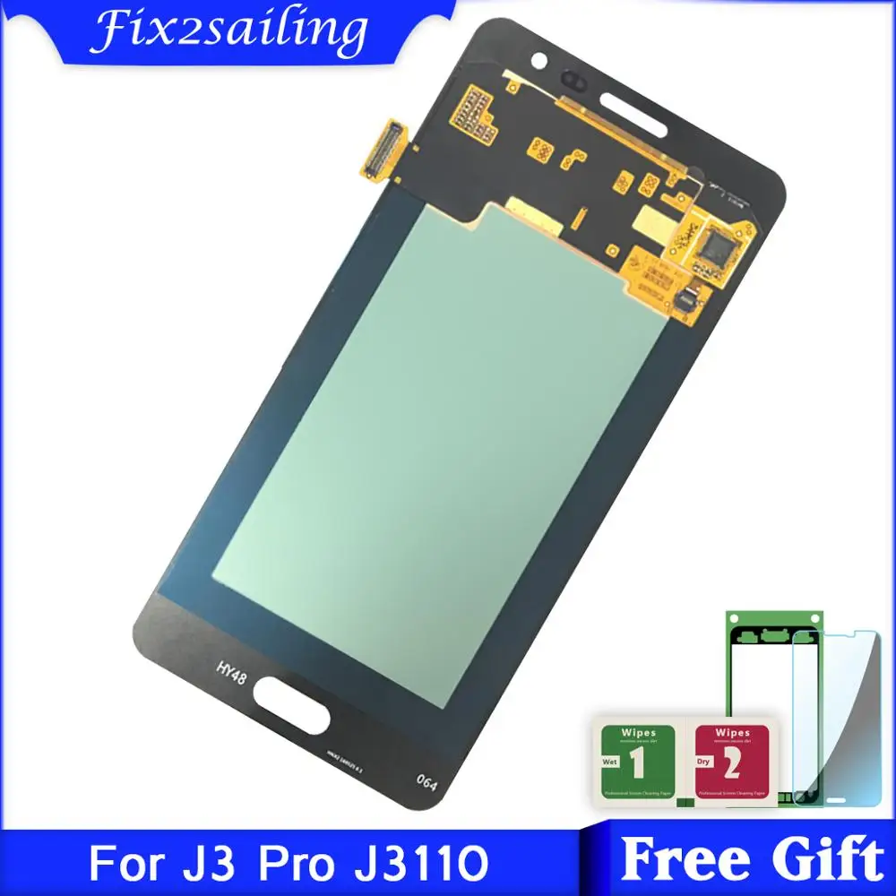 ЖК дисплей для Samsung Galaxy J3 pro J3109 J3110 J3119 сенсорный дигитайзер экран Super AMOLED 5 0 дюйма