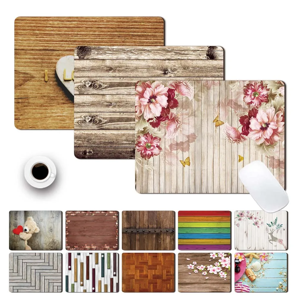 

Smooth Game Mouse Mat PU Leather Waterproof Home Office Computer Mouse-pad Wood Pattern Print Series Gaming Accessories Mousepad