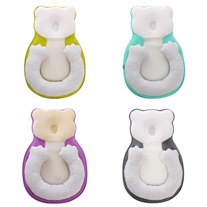 

Unisex Infant Head Support Newborn Lounger Pillow Comfort Positioning Pillow Cute Color Anti-side Sleeping Pillow Gifts