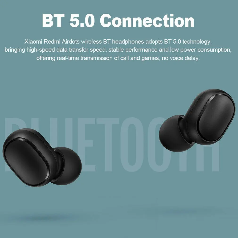 A6S bluetooth-гарнитуры для Redmi Airdots, беспроводные наушники 5,0 TWS, наушники с шумоподавлением, микрофон для Xiaomi, iPhone, huawei, samsung