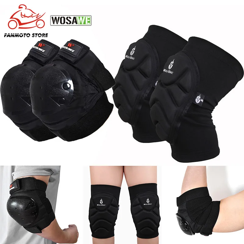 WOSAWE 4 шт. для взрослых защита колена сноуборда мотоцикла роликовые лыжи хоккея