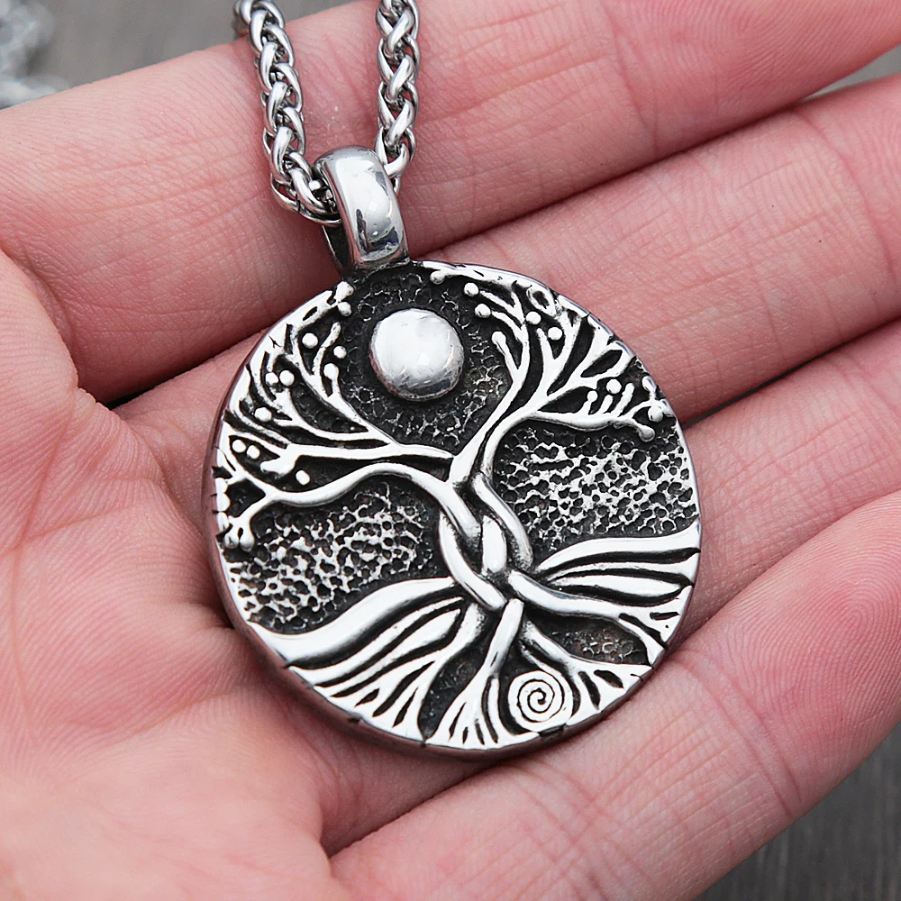 Винтажное ожерелье с подвеской в виде дерева жизни викингов мужское из