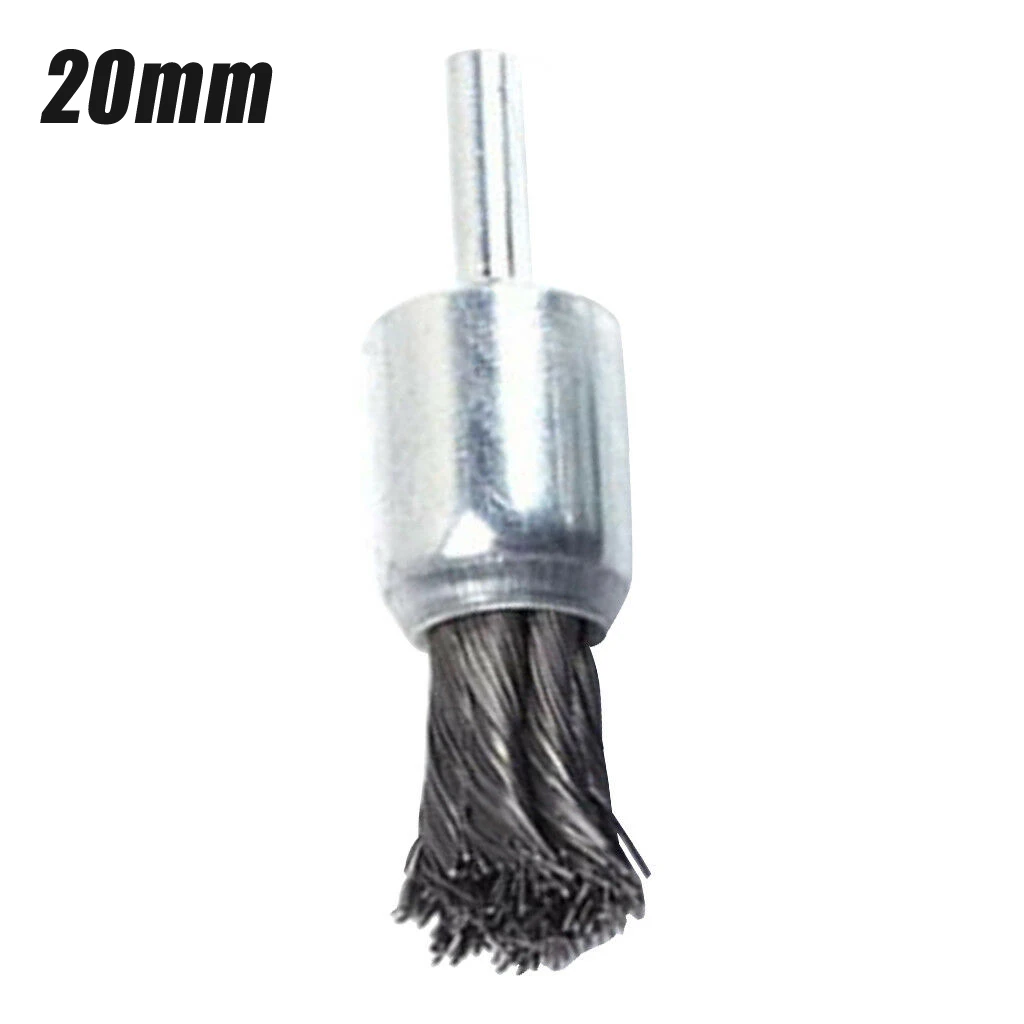 

1pc 25/20mm Rotary Brass Steel Wire Brush Grinder Rotary Tool Crimp Set Wheel Angle Grinder Connecting Rod Polishing Brush