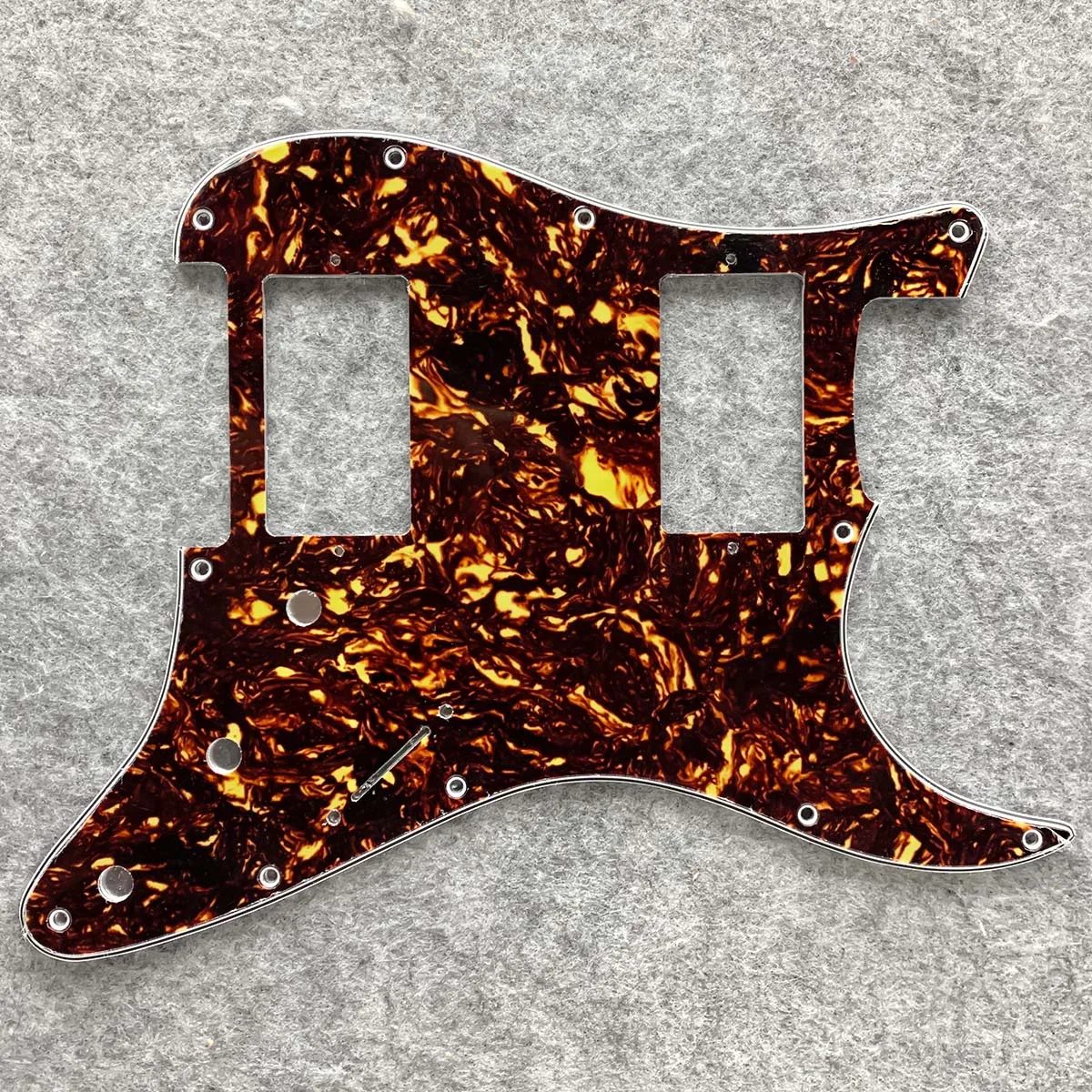 NEW Brown Tortoise 11 Hole HH Guitar Pickguard Scratch Plate &amp Tremolo Spring Cover Back Screws for ST Parts | Спорт и