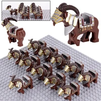 2021 new figures middle ages war horse goat mount building blocks medieval lotr figures diy toys for children christmas gift
