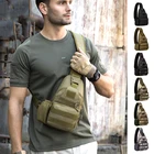 Военная сумка на плечо для активного отдыха, Тактический Рюкзак Molle для рыбалки, пешего туризма, кемпинга, охоты, спорта, альпинизма, камуфляжный нагрудный рюкзак