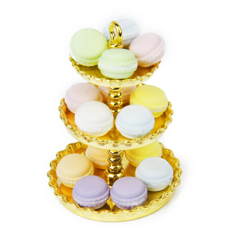 

15pieces Doll House Miniature Cream Cake Set Kitchen Supplies Accs