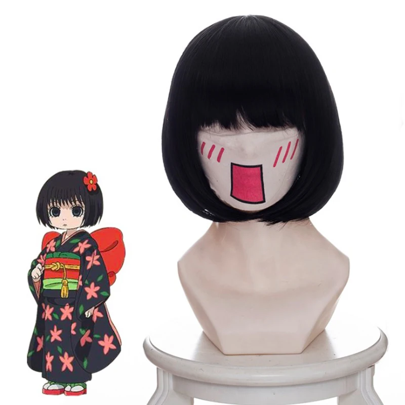 

Anime Hozukis Coolheadedness Cosplay Wigs Peach Maki Peach Roll Cosplay Heat Resistant Synthetic Wig Hair Halloween Party Wig