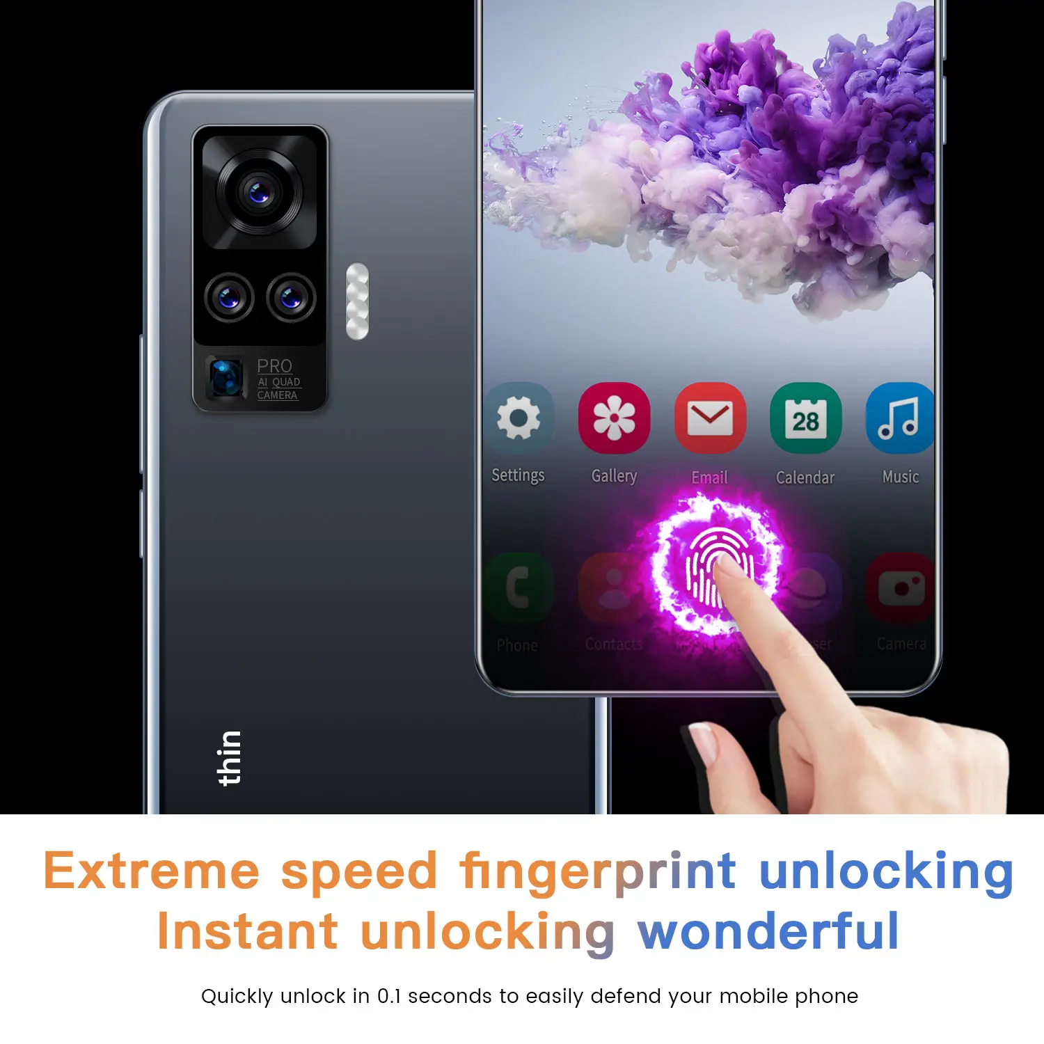 

Global Version X60 Pro 7.1 Inch Smartphone 5000mAh Large Battery 12G+512G 2021 Newest Full Screen Smartphone 24 + 48MP Camera
