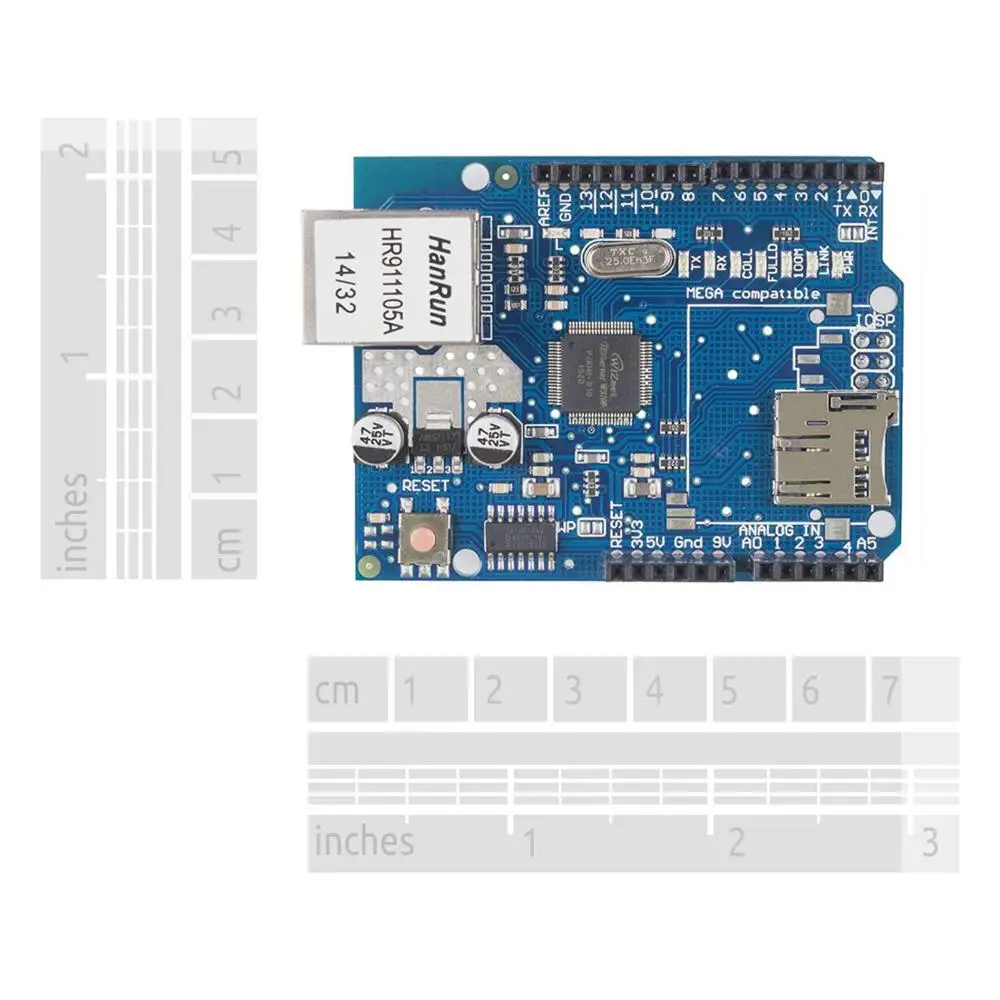 SunFounder Ethernet щит W5100 Для Arduino UNO R3 Mega 2560 1280 A057|shielded rj11|shield bearingshield mold |