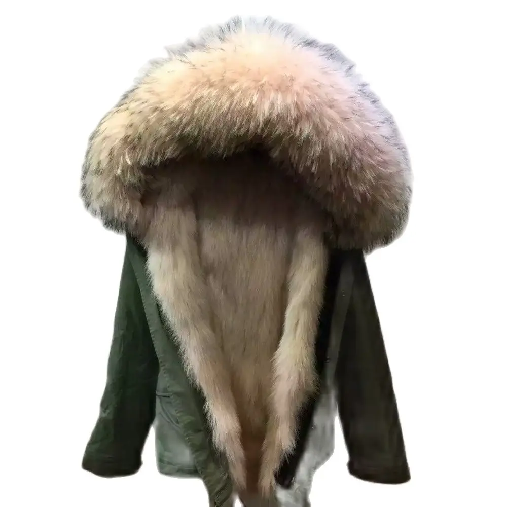 Бледно-розовая непромокаемая куртка Mr Mrs из лисьего меха для зимы оптовая цена |