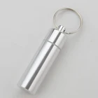 Водонепроницаемый футляр для зубочисток из алюминиевого сплава, портативный чехол для лекарств, контейнер для капсул, держатель для бутылок, уличный чехол для ватных палочек, брелок