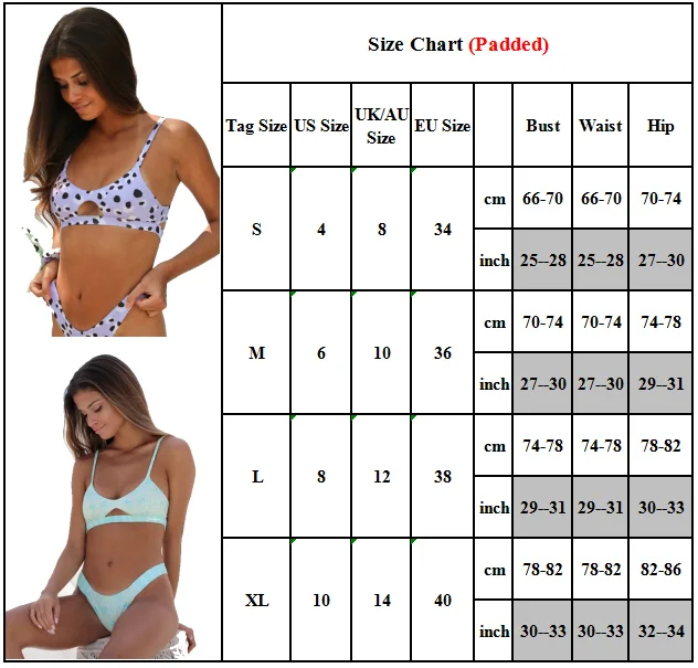 

Womens Swimming Clothes Set Padded Push-up Bikinis Swimwear Swimsuit Bathing Suit Thong Bikini Set