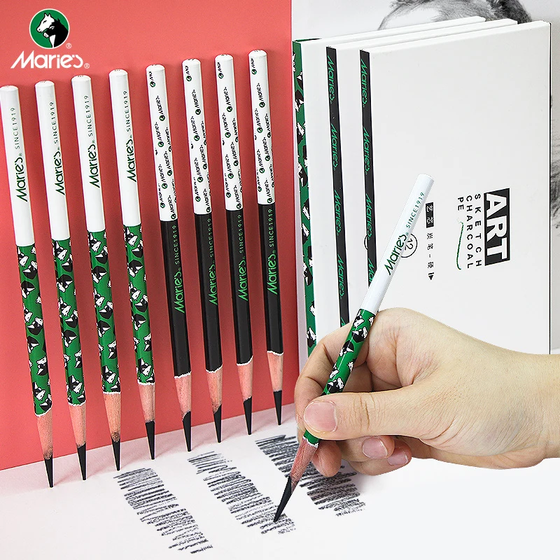 S Set Student Dedicated Sketching Pencil Manga Painting Carbon Pen Soft Medium Hard