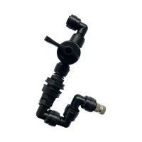 360 adjustable misting spray nozzle for reptiles with 14 turn off check valve tee connector elbow connector