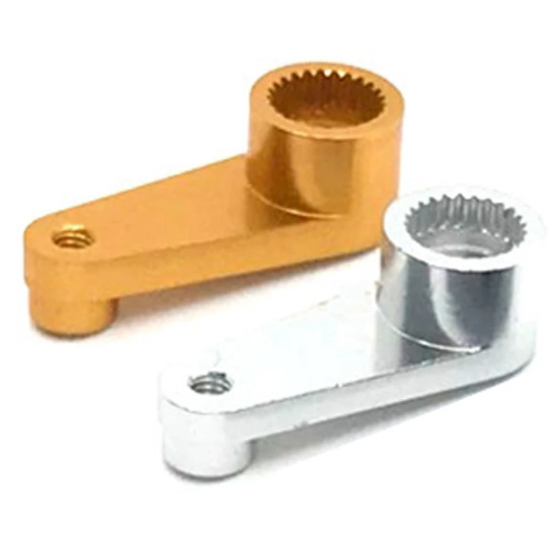 

2set Metal 144001-1263 25T Servo Arm Horn for WLtoys 144001 1/14 RC Car Upgrade Spare Parts,Yellow & Silver