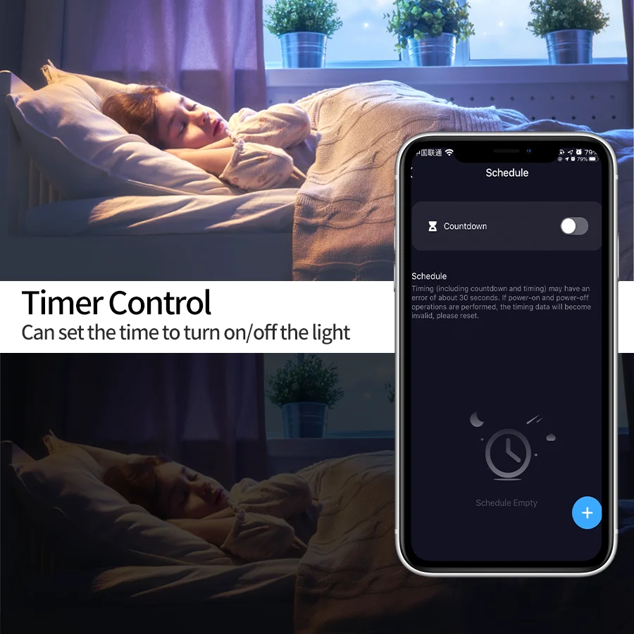 E27 LED Smart Bulb RGB Tuya Lamp Bluetooth APP Control Dimmable Ampoule Light 15W Home Bedroom Christmas Party Decor | Освещение