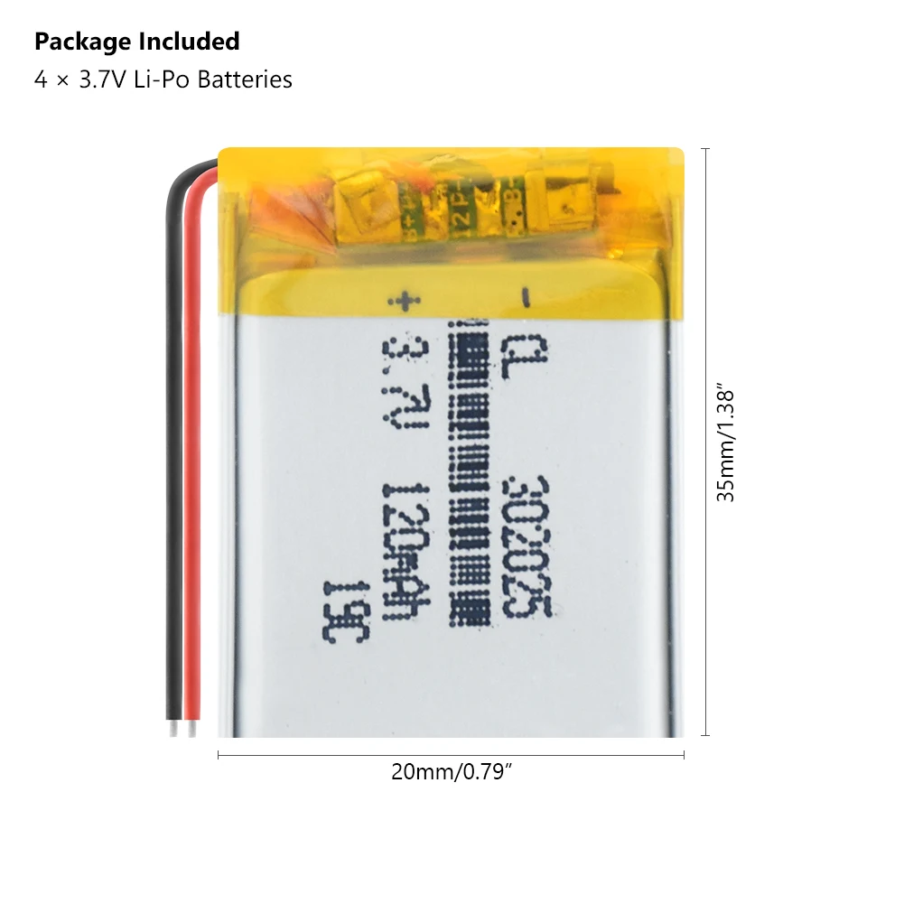 Поставка литиевая батарея литий полимерная аккумуляторная 302025 120 мАч 3 7 в для MP3 MP4