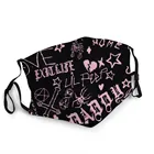 Лицевая маска для лица Lil, многоразовая Водонепроницаемая Пыленепроницаемая ветрозащитная Антивирусная маска, Rap Singer, модная маска в стиле хип-хоп