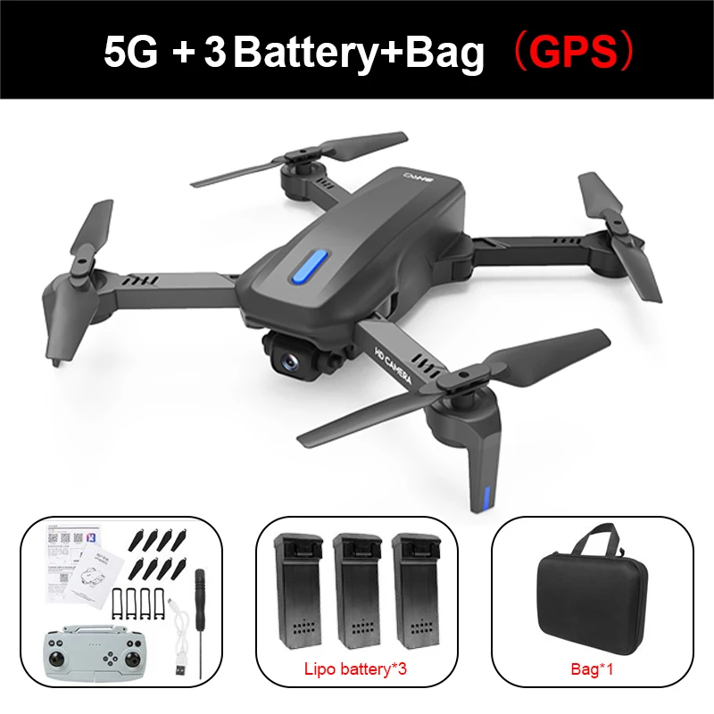 

2021 Drone GPS 4K 5G WiFi Live Video FPV Quadrotor Flight Rc Distance Camera Quadcopter Real-time Transmission Helicopter Toys