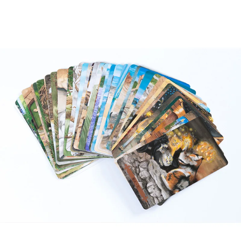 Новые карты 12*7 см Карты Таро для кошек Divination игровые китайская версия